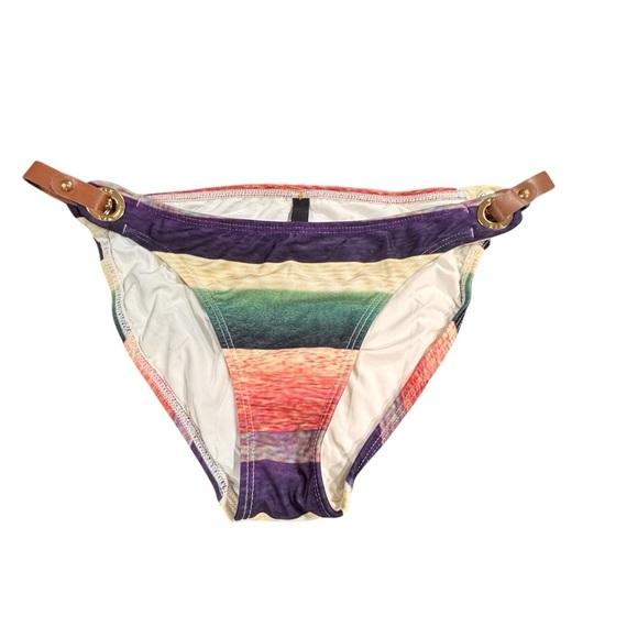 VIX Paula Hermanny Women's Hipster Bikini Bottom Striped Size Medium - Picture 1 of 6